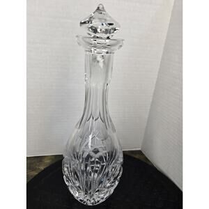 Vintage Cut Crystal Liquor Wine Decanter Cut Glass w/ Stopper
